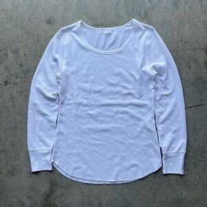 vintage y2k 00s old navy waffle knit thermal